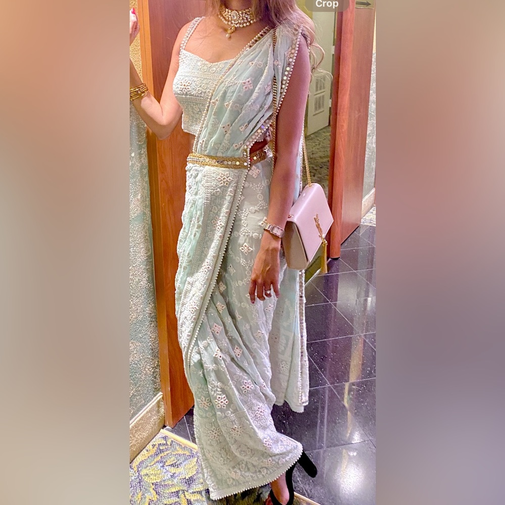 Pre-stitched ready to wear saree/Saree gown